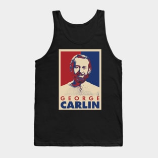 George Carlin Retro Pop Art Style Tank Top